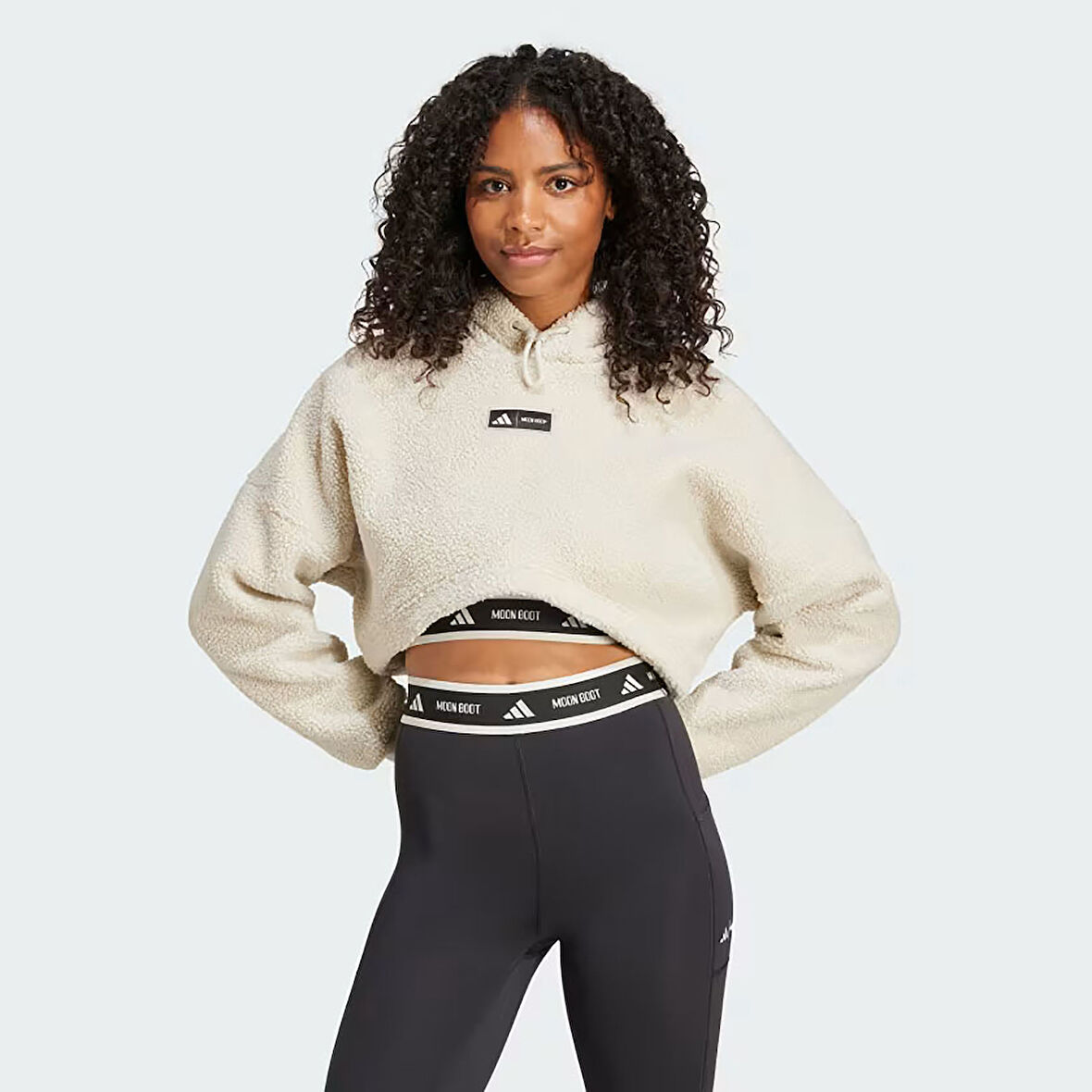 Adidas Kadın Kapşonlu Sweatshirt Cropped Hoodie Iy8050