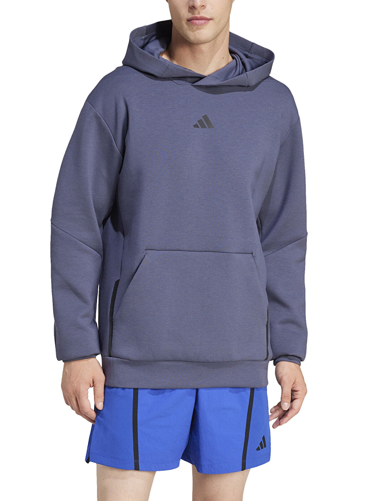 Mavi Erkek Kapüşon Normal Düz Sweatshirt IY1122 D4T HOODIE
