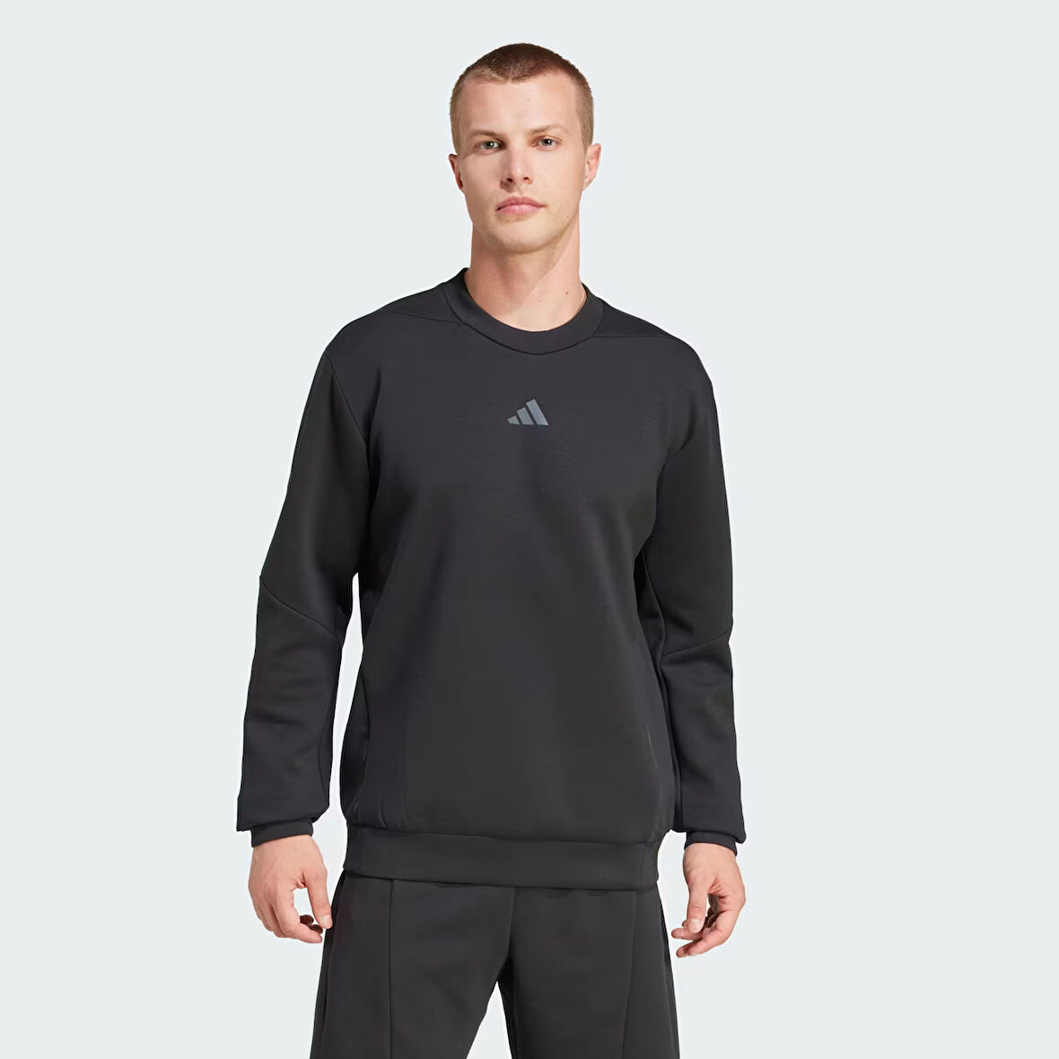 Adidas Erkek Günlük Kapşonlu Sweat D4T Crew Sweats Jj4642