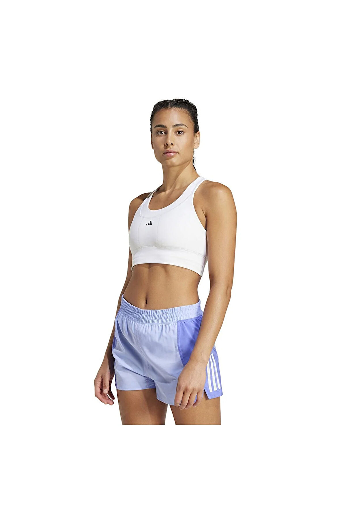 Run Pocket Medium-Support Kadın Beyaz Antrenman Sporcu Sütyeni IW5327