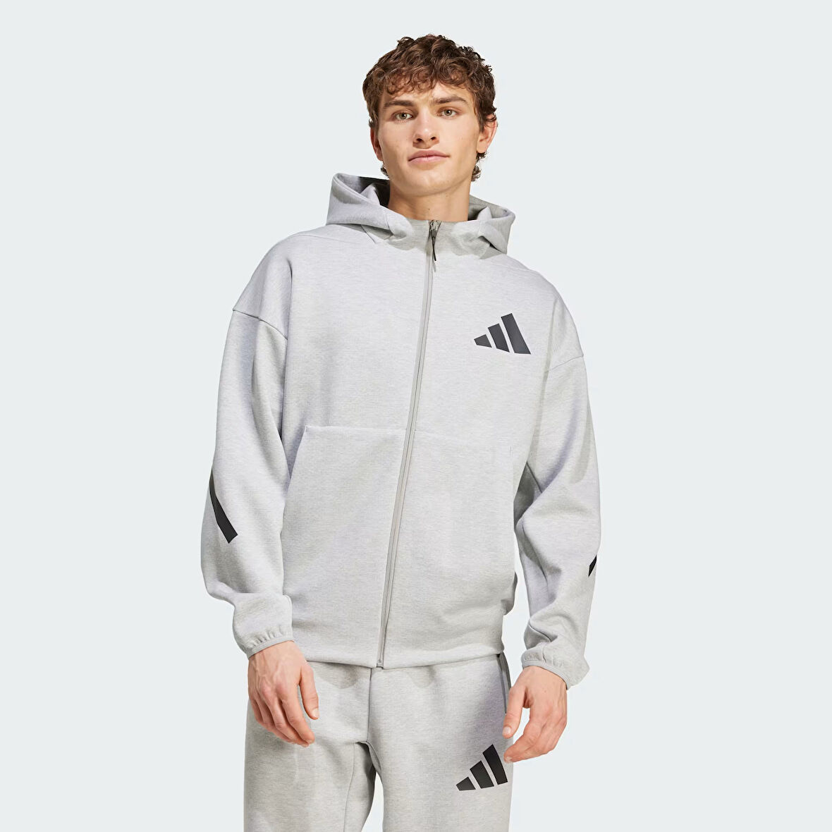 Adidas Erkek Kapşonlu Eşofman Üstü M Z.N.E. Fz Jf2450