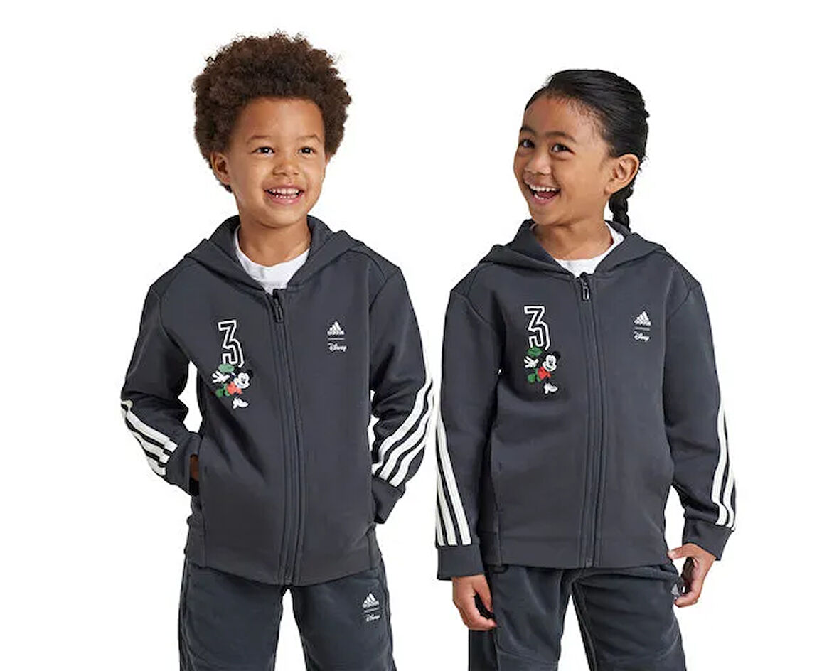adidas Lk Dy Mm Tt Çocuk Günlük Ceket IV9621 Gri
