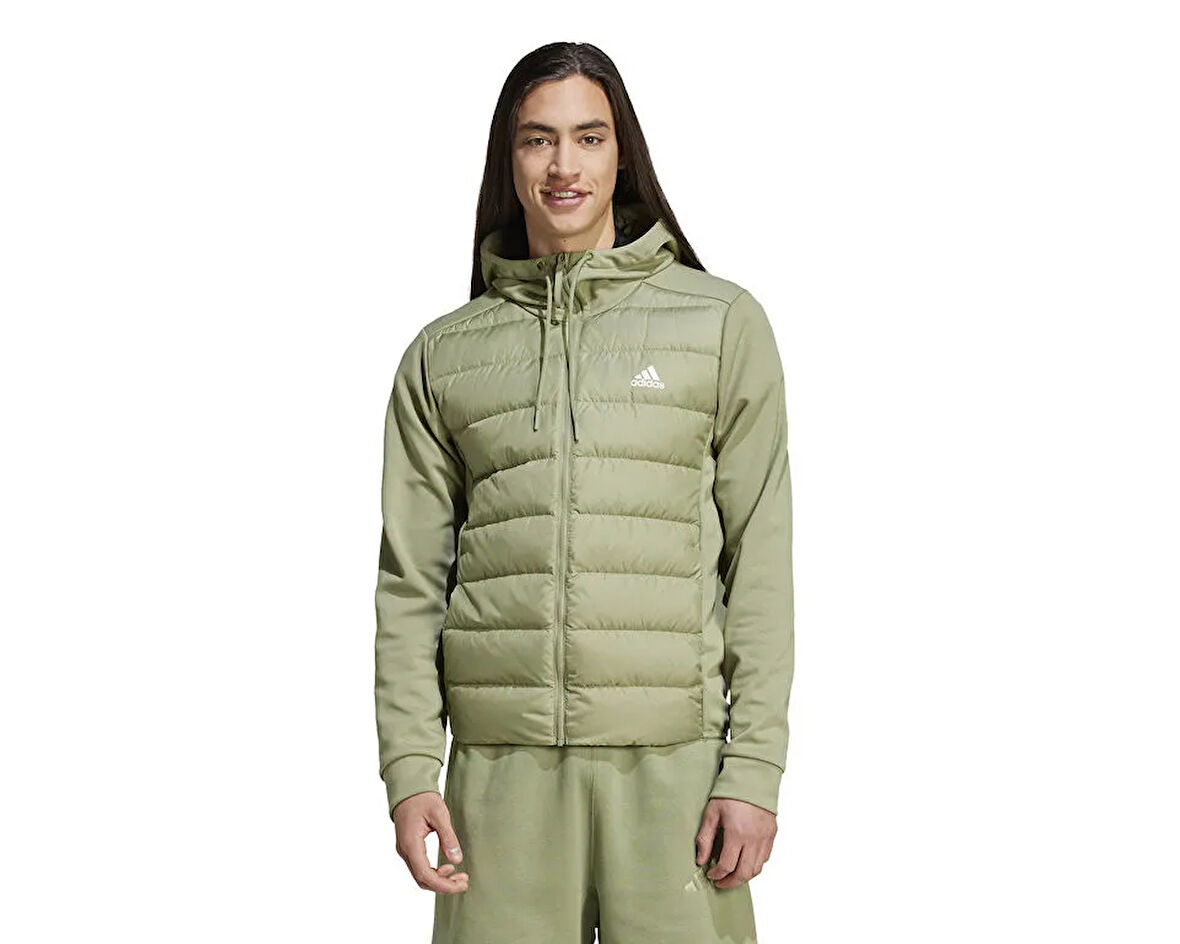 adidas Ess Dwn Hyb J Erkek Günlük Mont IX8915 Yeşil
