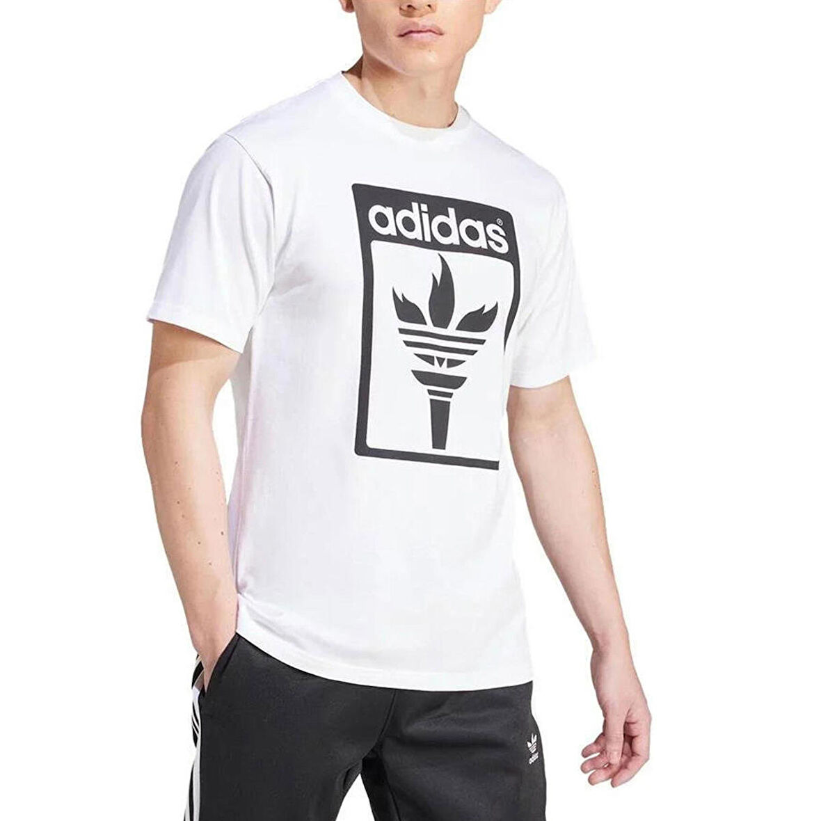 Adidas Erkek Günlük T-shirt Trefoil Torch T Jj1218