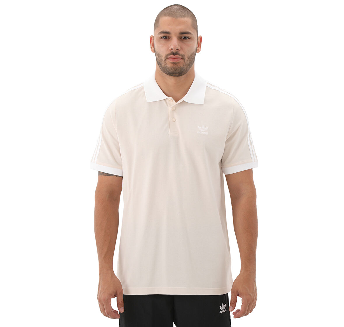 IZ3070-E adidas 3-Strıpe Polo Erkek T-Shirt Beyaz