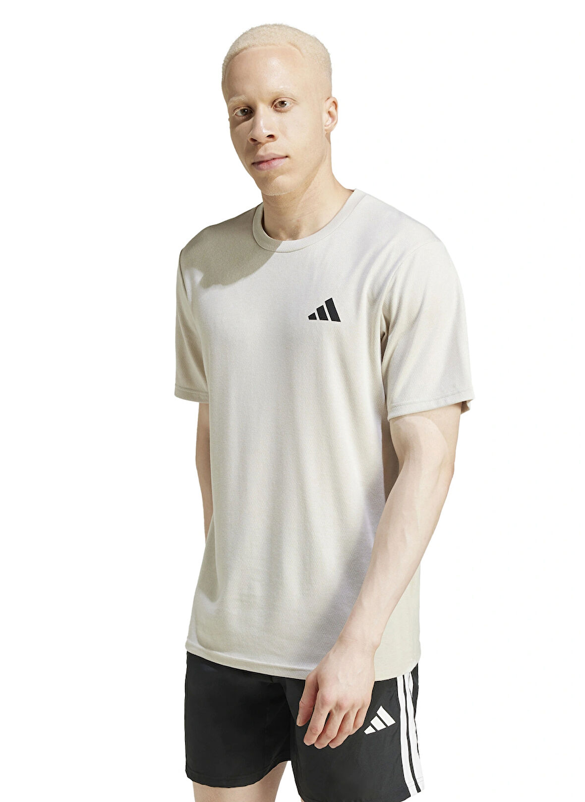 JC7736 TR-ES FR NOV T Beyaz Yuvarlak Yaka Regular Fit Erkek T-Shirt