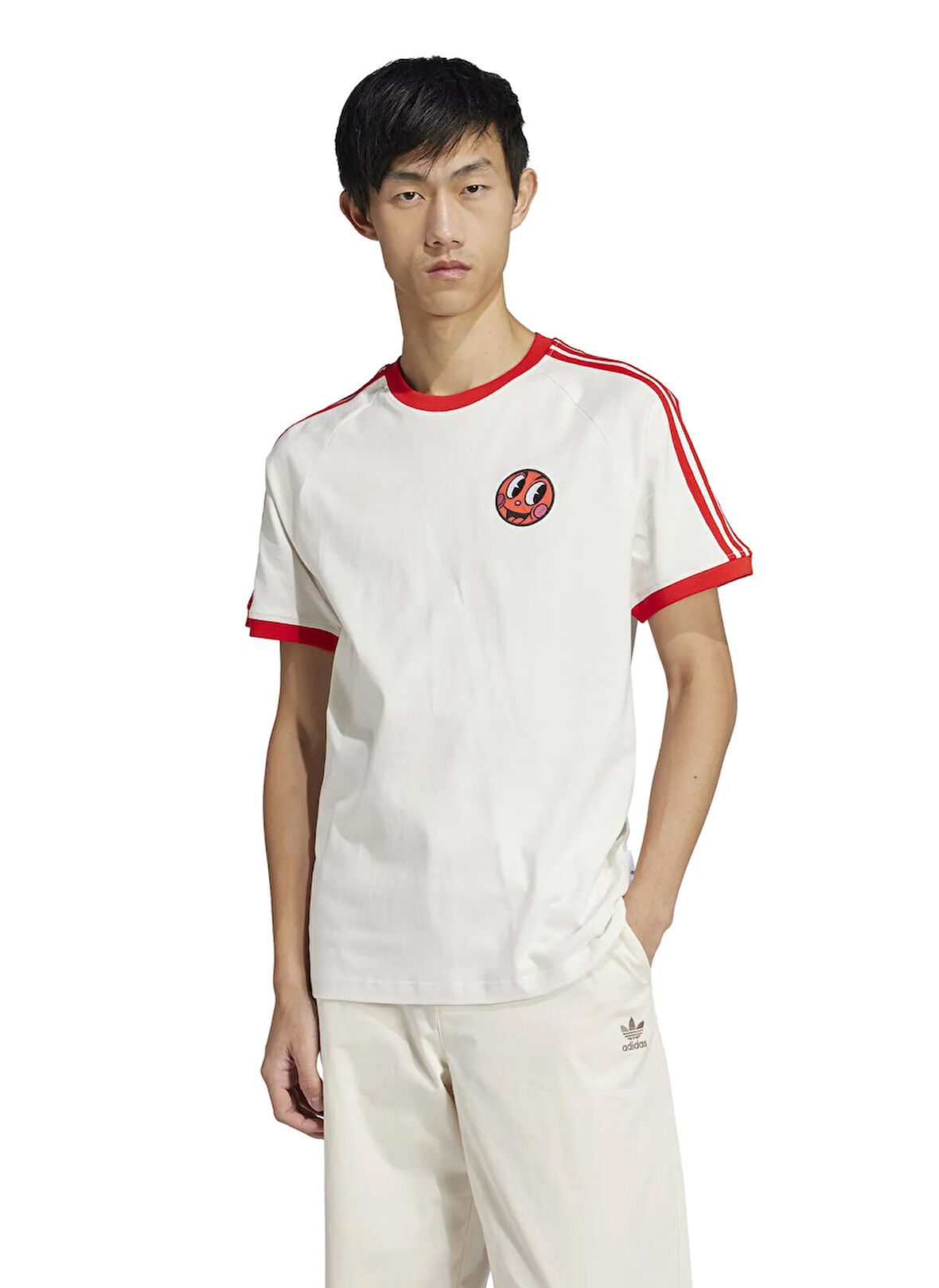 JD0716 CALI TEE Beyaz Yuvarlak Yaka Slim Fit Baskılı Erkek T-Shirt