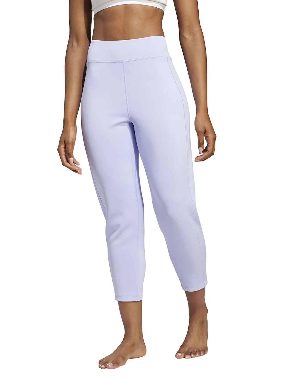 adidas JL9360 ALL ME YGA E P Mor Lastikli Bel Slim Fit Desenli Kadın Eşofman Altı