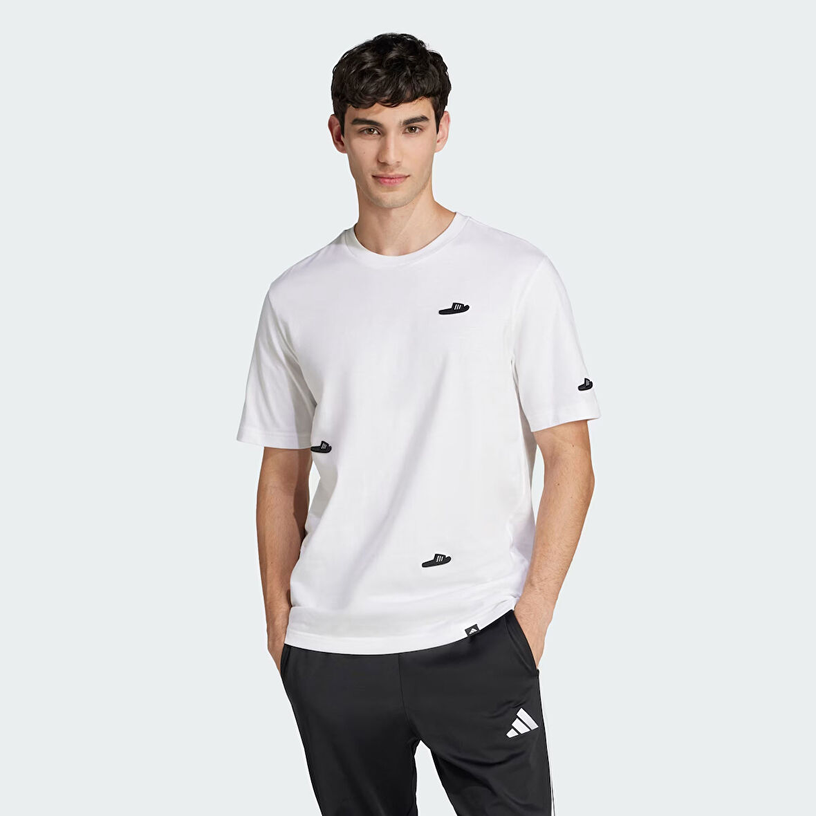 Adidas Erkek Günlük T-shirt M L Slides Tee Jj3999