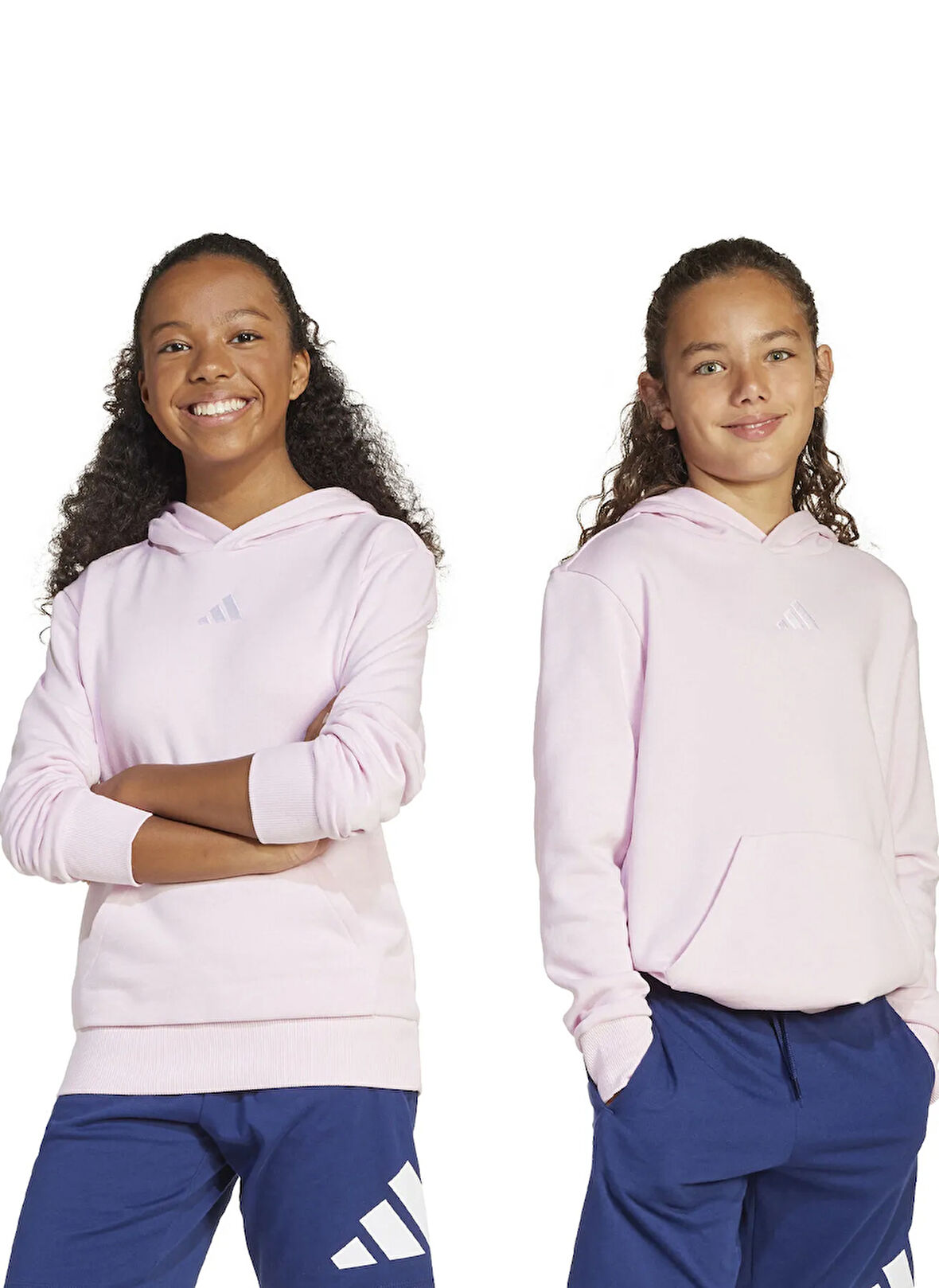 Adidas Pembe Kız Çocuk Sweatshirt JC9773 J SL FL HD 225