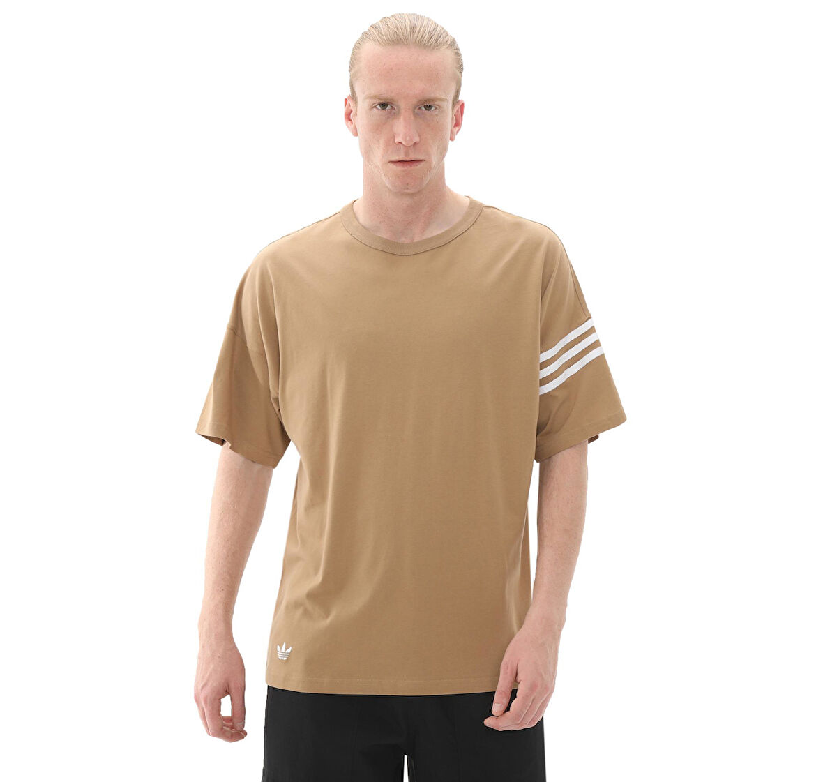 JC9932-E adidas Neu C Tee Erkek T-Shirt Kahve