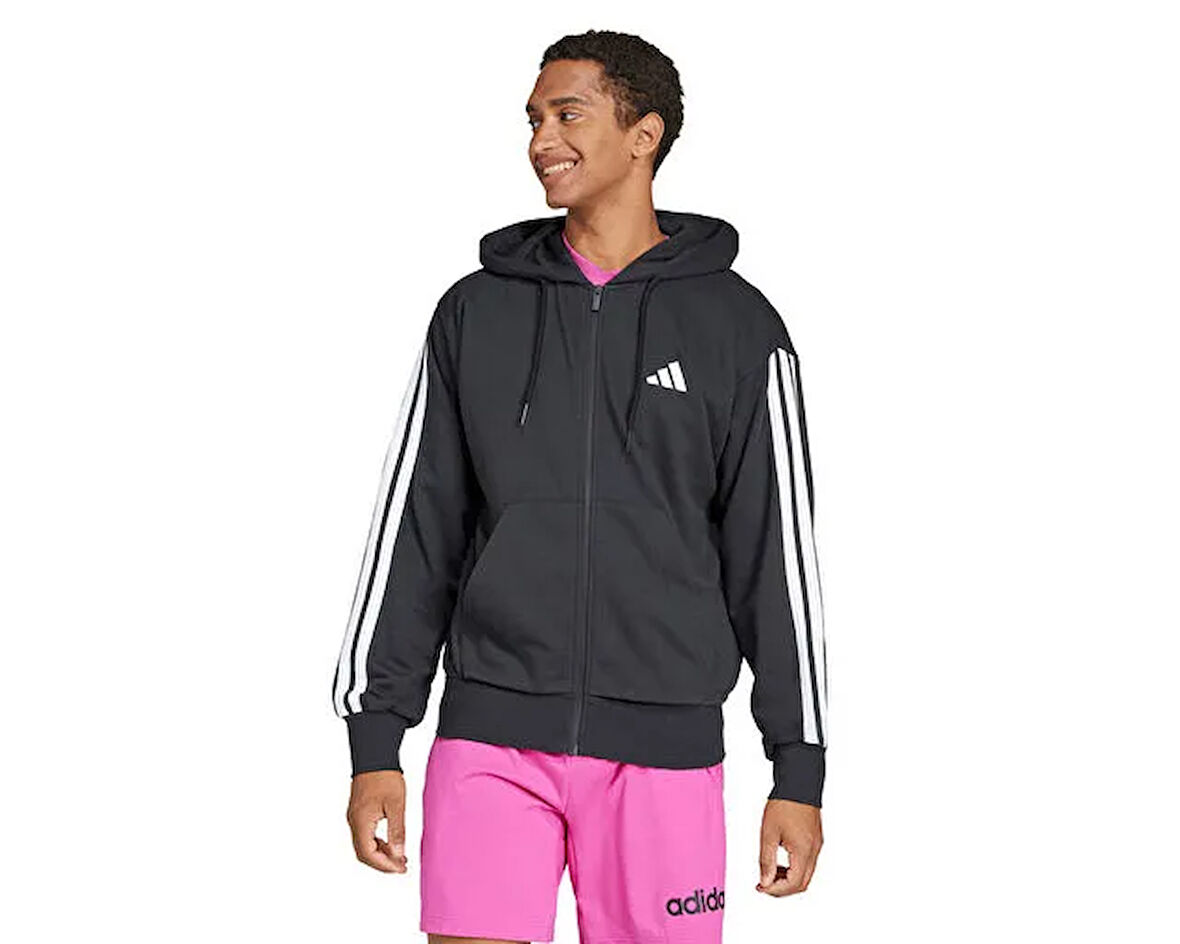 Adidas M 3S Ft Fz Hd Erkek Günlük Ceket JD1877 Siyah