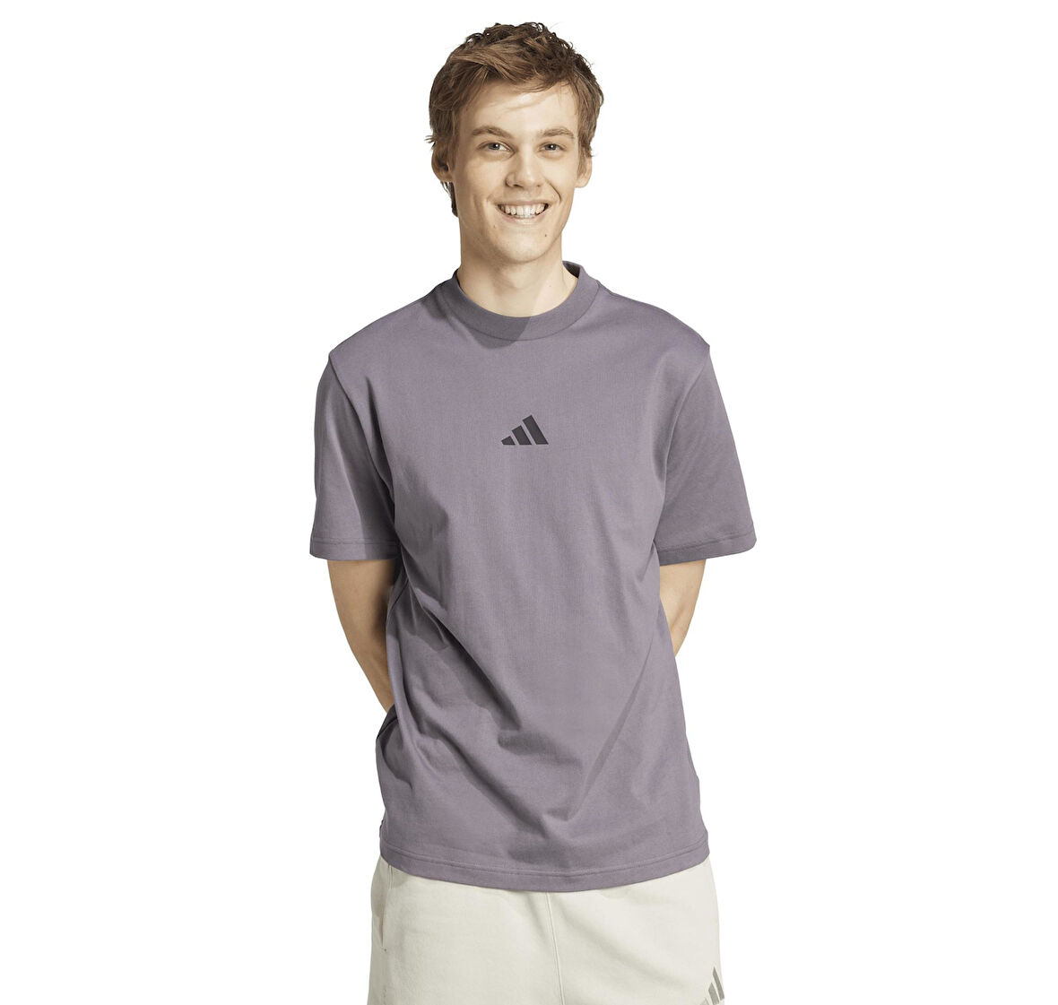 JF3331-E adidas M Ce Tee Gd Erkek T-Shirt Mor