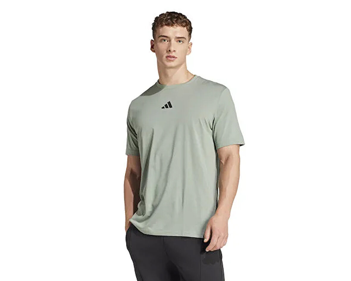 Adidas M Str G T Erkek Antrenman Tişörtü JD8234 Gri