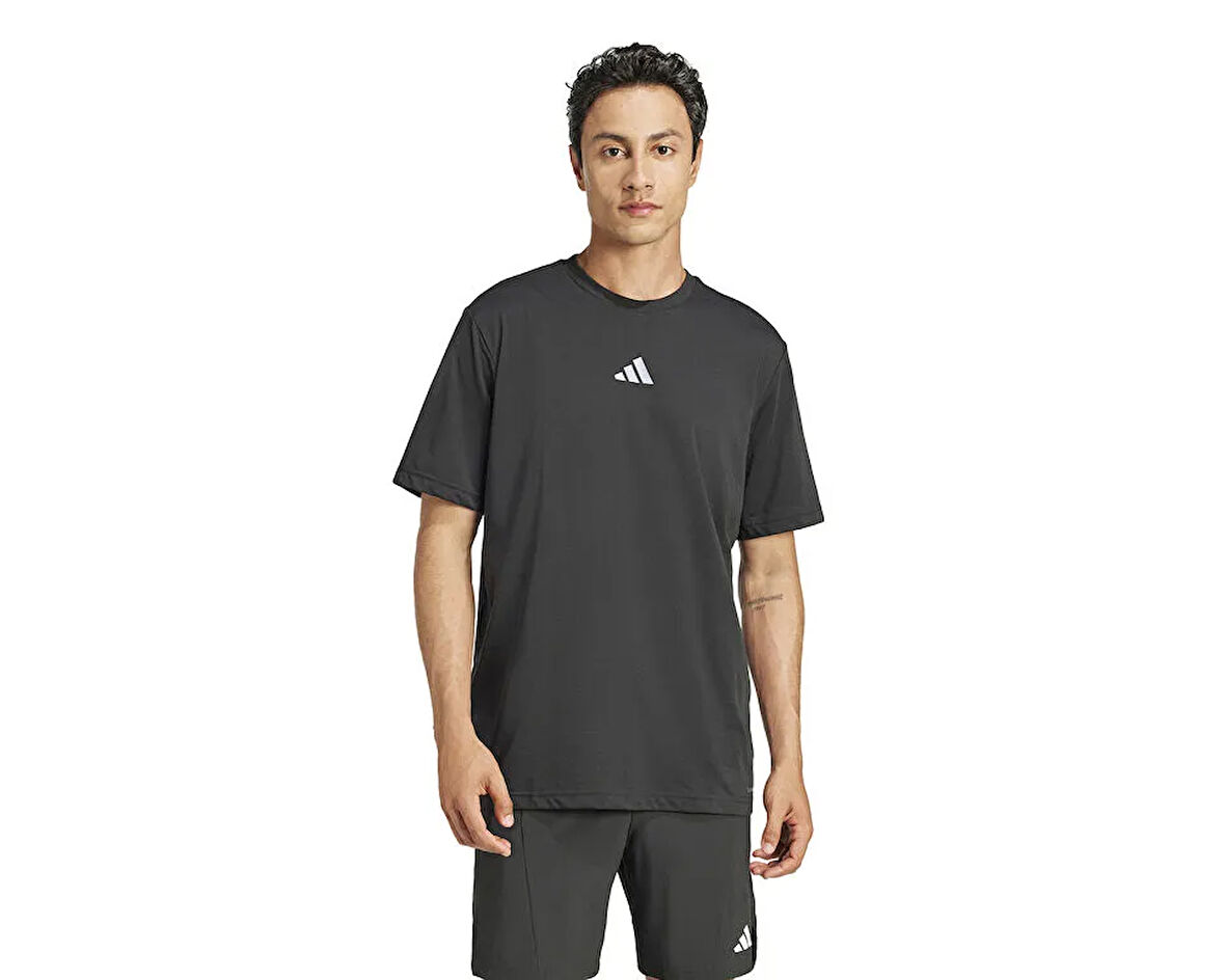 adidas M Str G T Erkek Günlük Tişört JD8235 Siyah