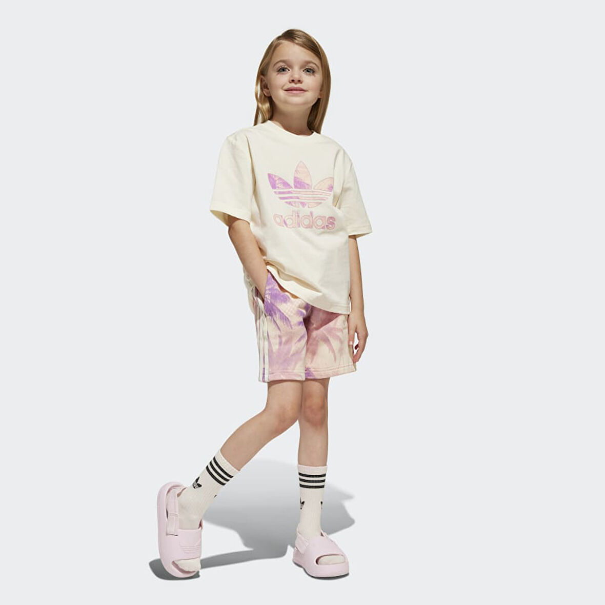 adidas JC8534 SHORT TEE SET Çocuk Eşofman Takımı