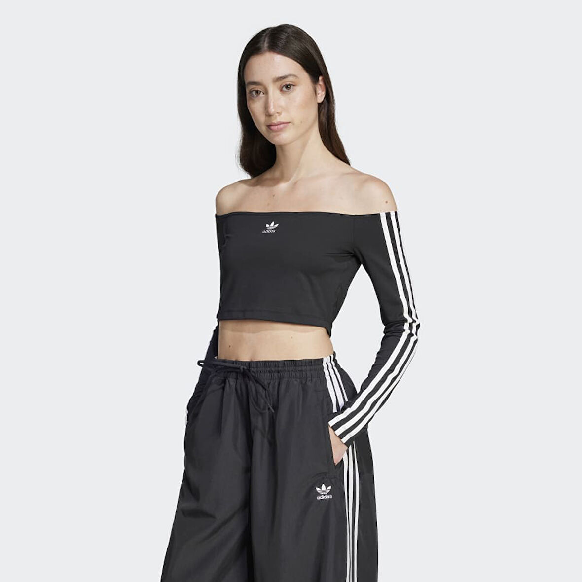 adidas JD0274 OFFSHOULDER LS Kadın T-Shirt