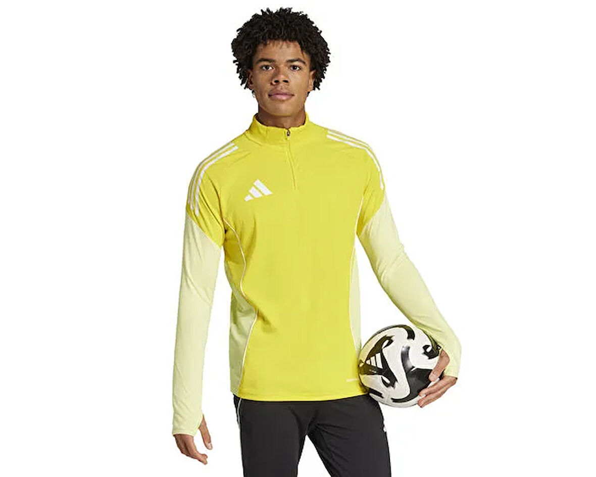 Adidas Tiro25C Tr Top Erkek Futbol Antrenman Uzun Kollu Tişört JI8956 Sarı