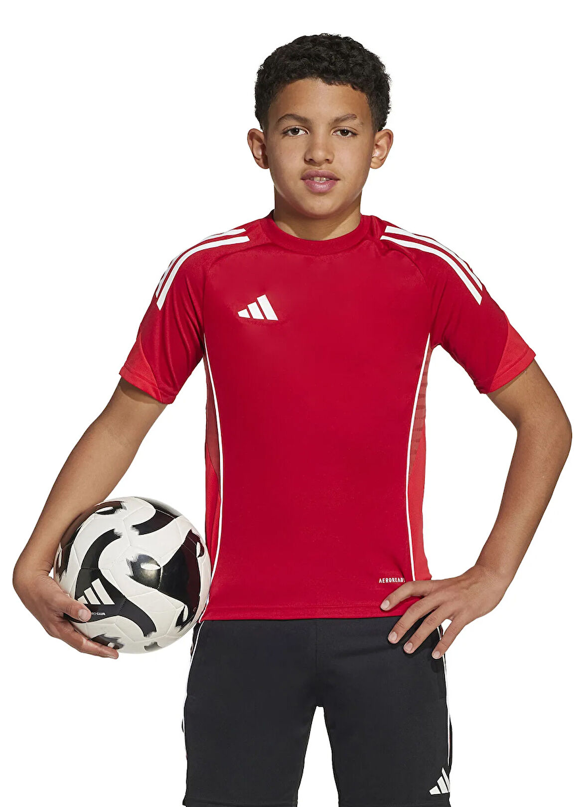 adidas Düz Kırmızı Erkek Çocuk T-Shirt JI6482-TIRO25C TR JSYY