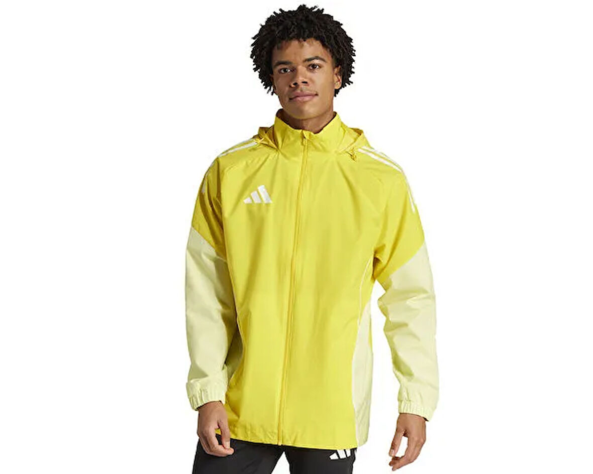 Adidas Tiro25C Aw Jkt Erkek Futbol Antrenman Yağmurluk JI8958 Sarı