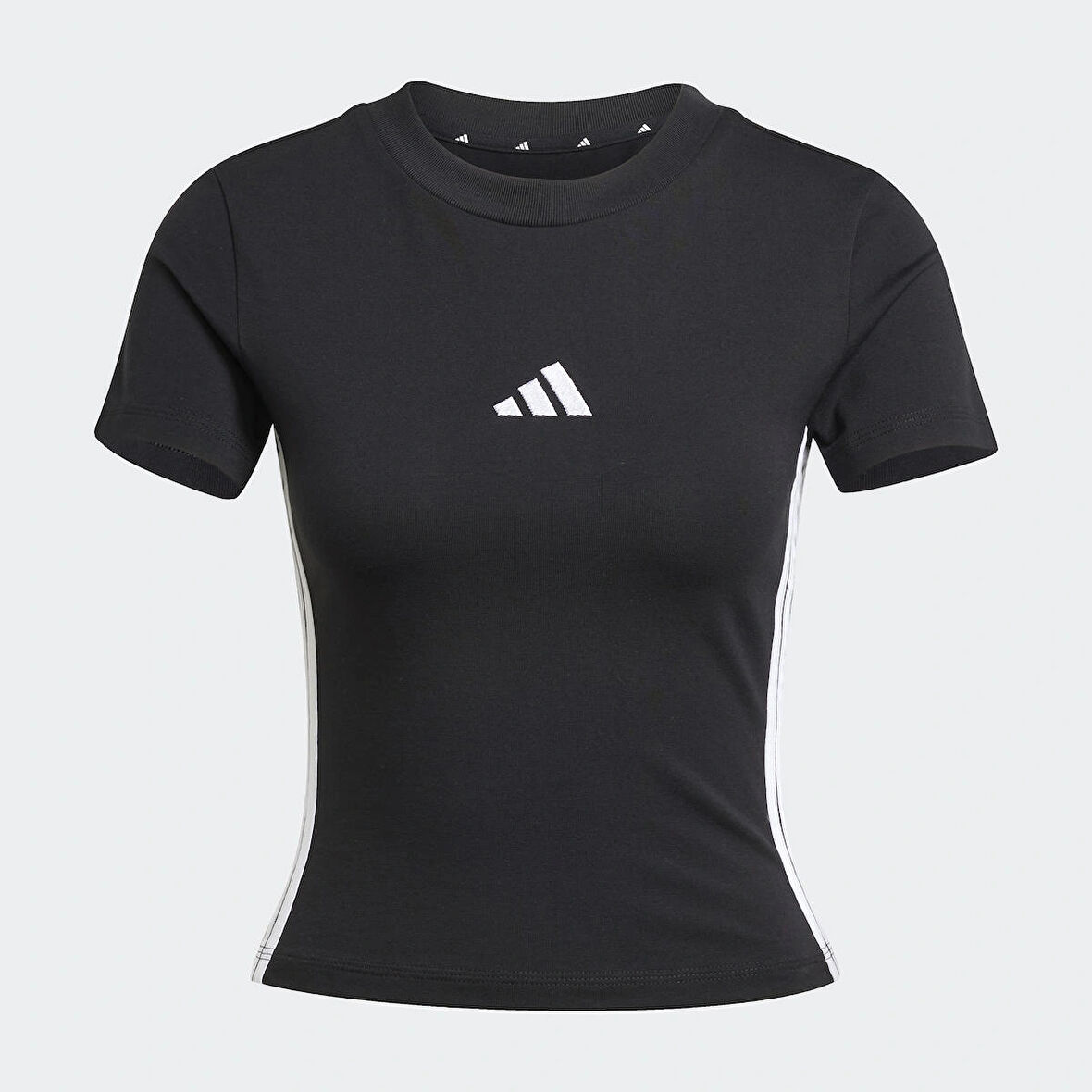 adidas W 3S SJ BABY T Siyah Kadın Sporcu Tişört JC8325