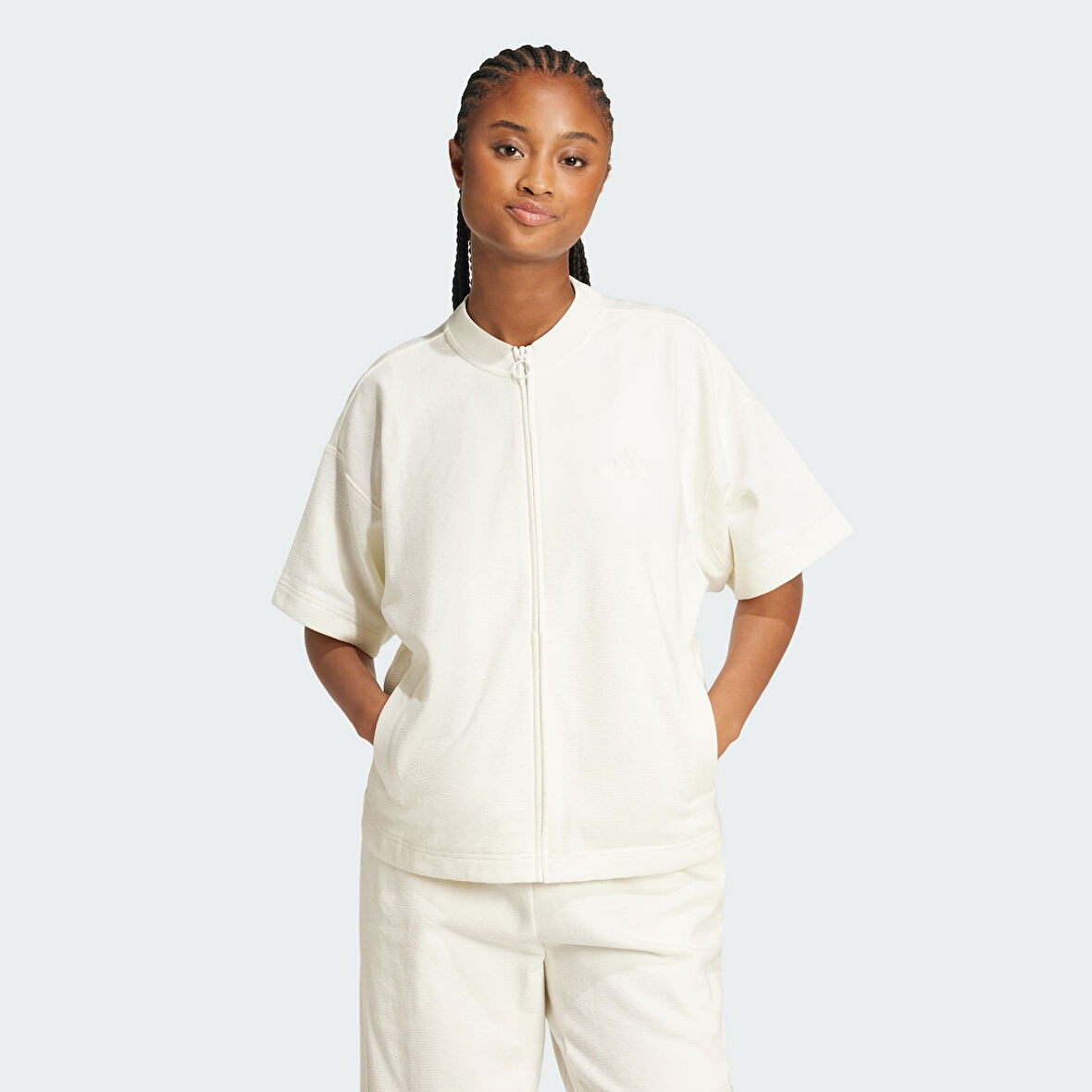adidas JJ4587 W ALL SZN M FZ Kadın T-Shirt