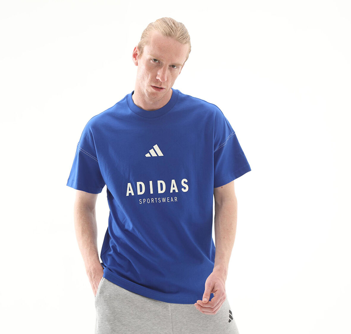 JJ3661-E adidas M A Szn G T Erkek T-Shirt Mavi