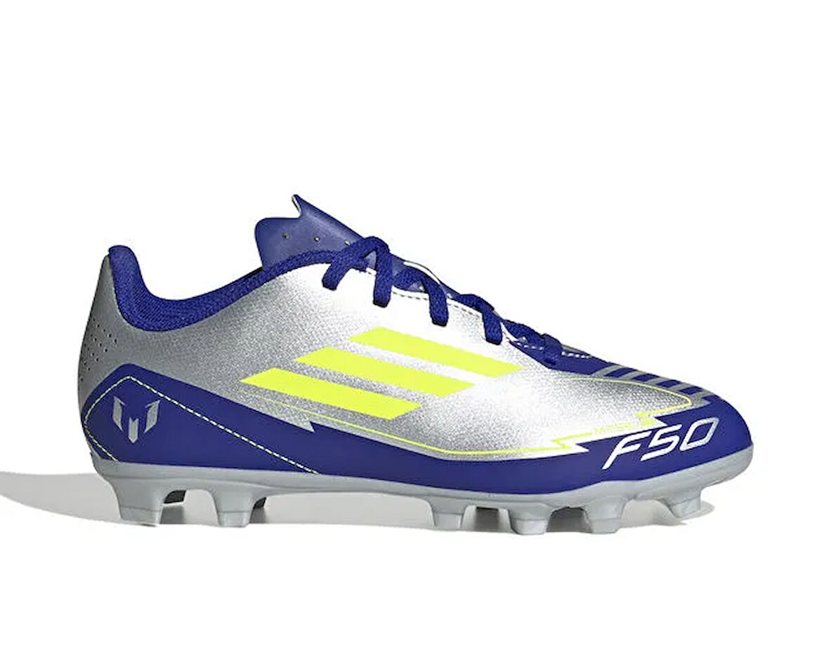adidas  F50 Club Fg/Mg J Messi Çocuk Çim Zemin Kramponu IH0926 Gri