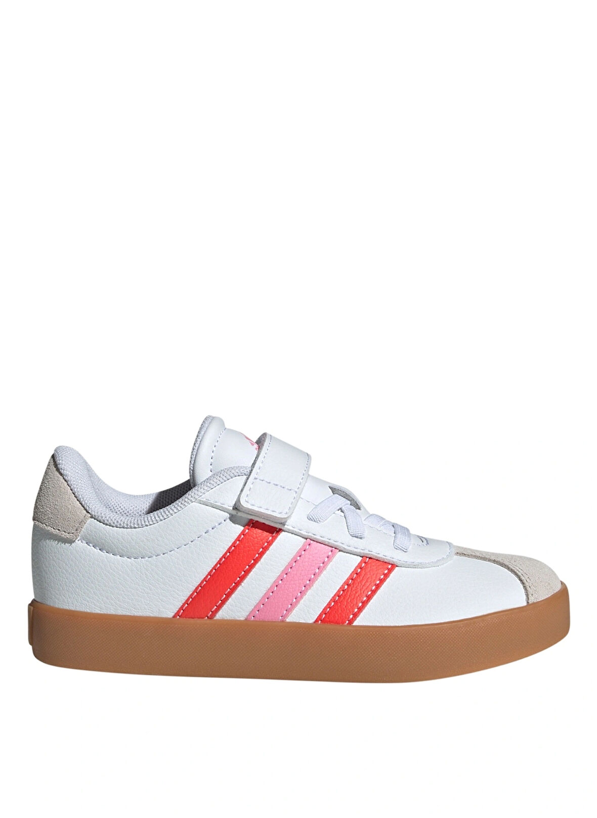 adidas Beyaz - Çok Renkli Kız Çocuk Yürüyüş Ayakkabısı JH6318-VL COURT 3.0 EL C