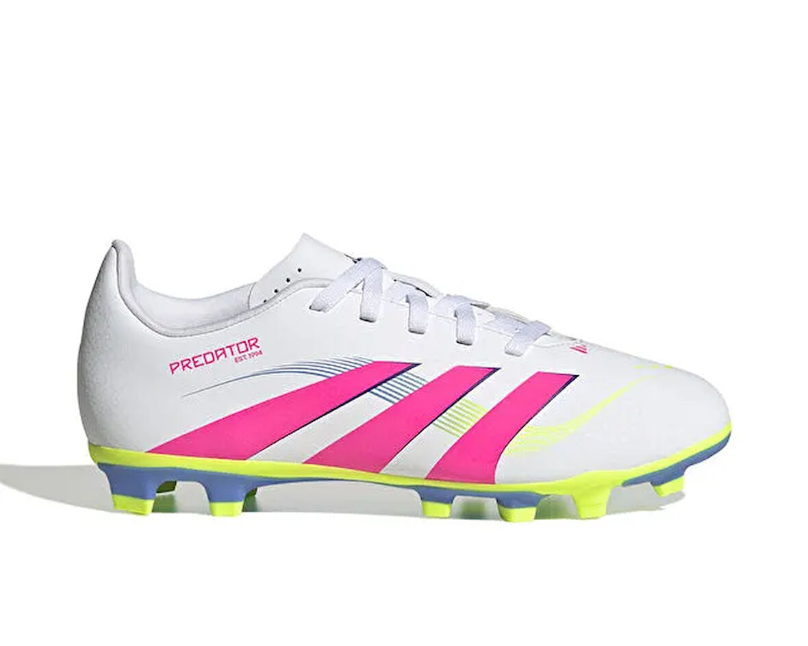 adidas  Predator Club Fg/Mg J Çocuk Çim Zemin Kramponu ID3810 Beyaz