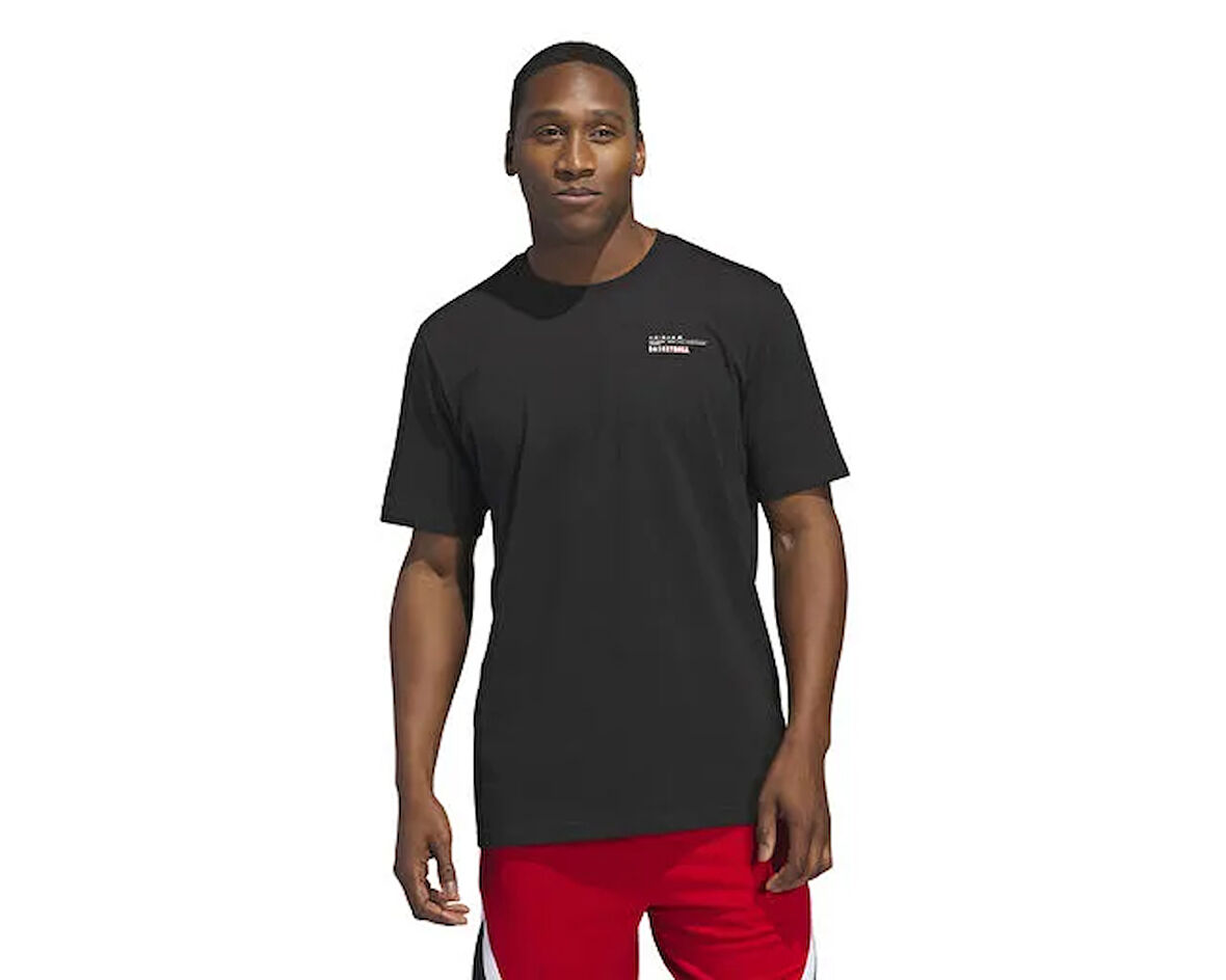 adidas Sum Photo T Erkek Basketbol Tişörtü JI7121 Siyah