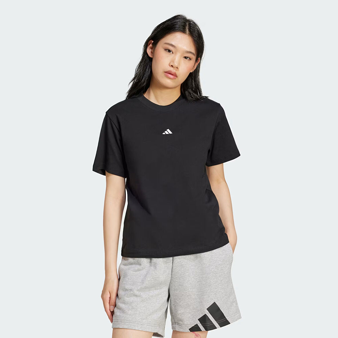 adidas W SL SJ T Siyah Kadın Sporcu Tişört JC5943