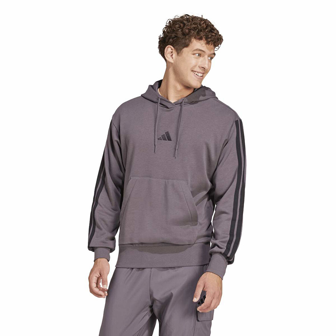 Adidas Erkek Hoodie 3S Ft
