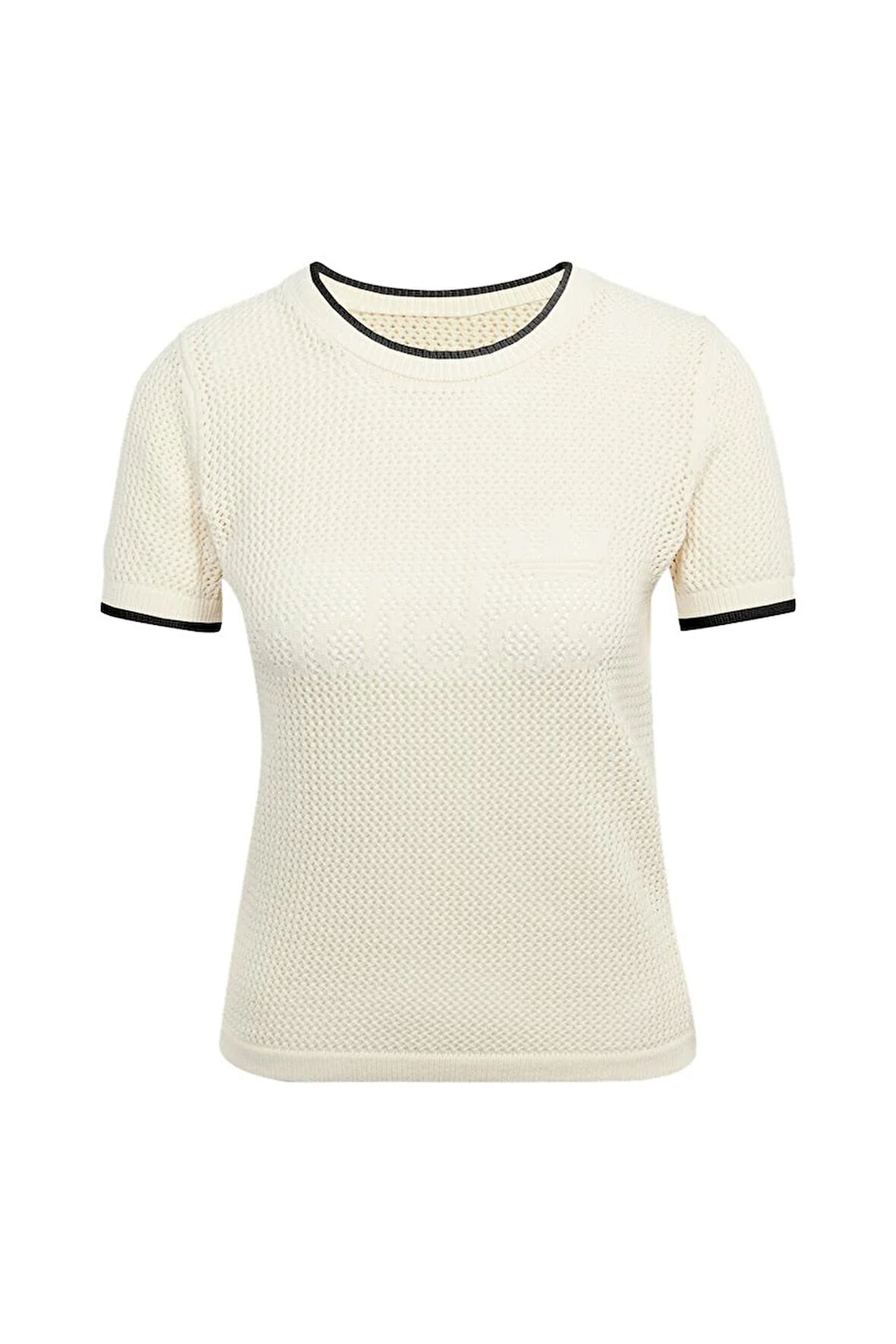 adidas Kadın  Beyaz  T-shirt CROCHET TEE JD1076