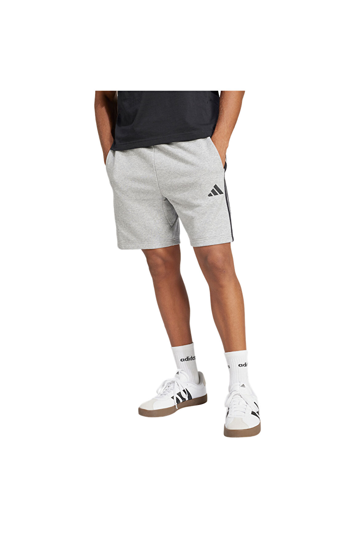 adidas Kadın  Gri  Şort M 3S FT SHO JE6419