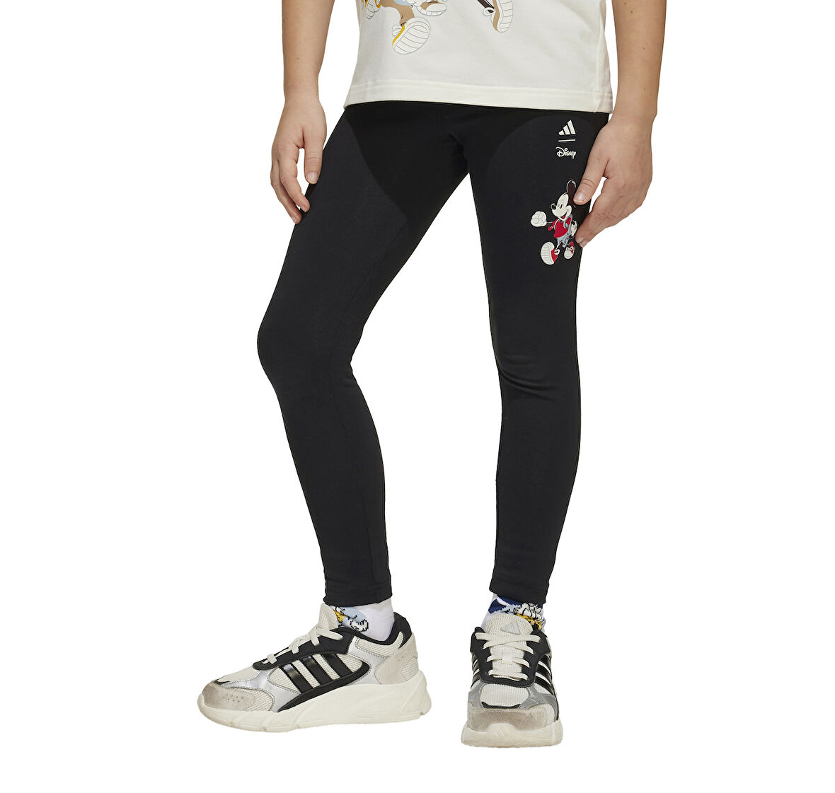 JF3647-C adidas X Disney Mickey Mouse &amp;Ccedil;ocuk Tayt Siyah