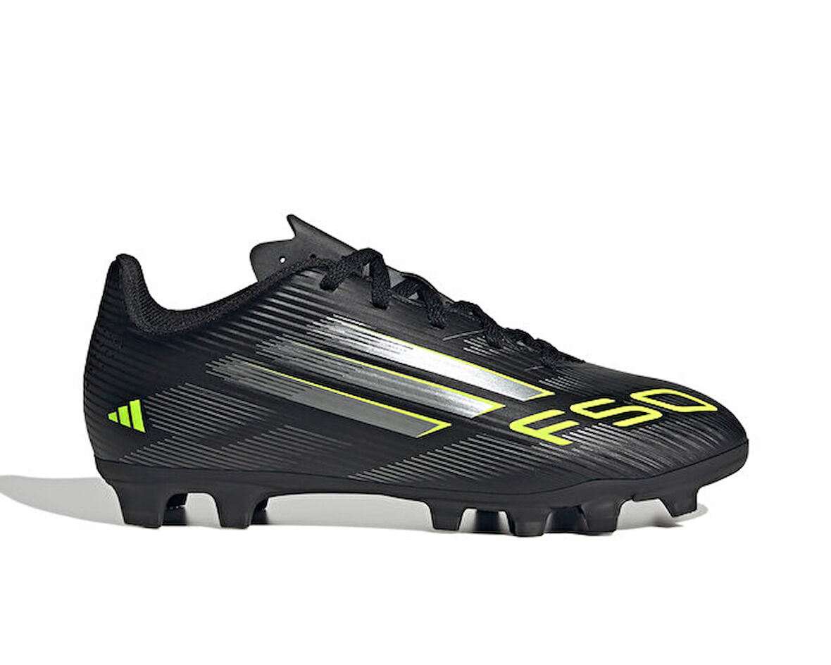 adidas F50 Club Fg/Mg J Çocuk Çoklu Çim Zemin Kramponu JI0028 Siyah