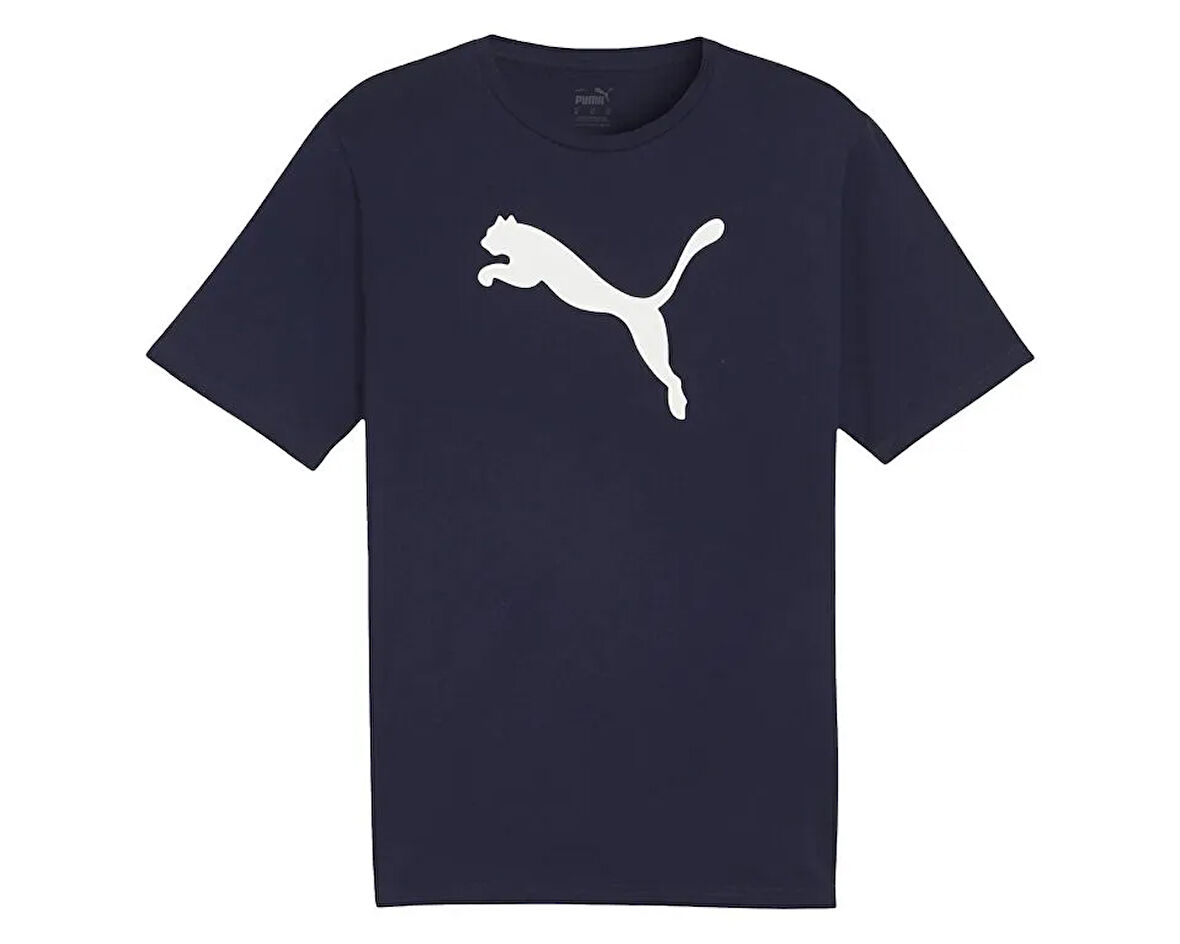 Puma Teamrise Logo Jersey Cotton Erkek Günlük Tişört 65870506 Lacivert