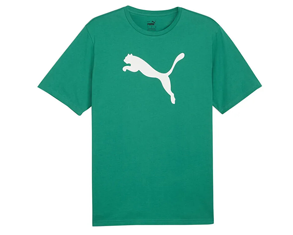 Puma Teamrise Logo Jersey Cotton Erkek Günlük Tişört 65870505 Yeşil