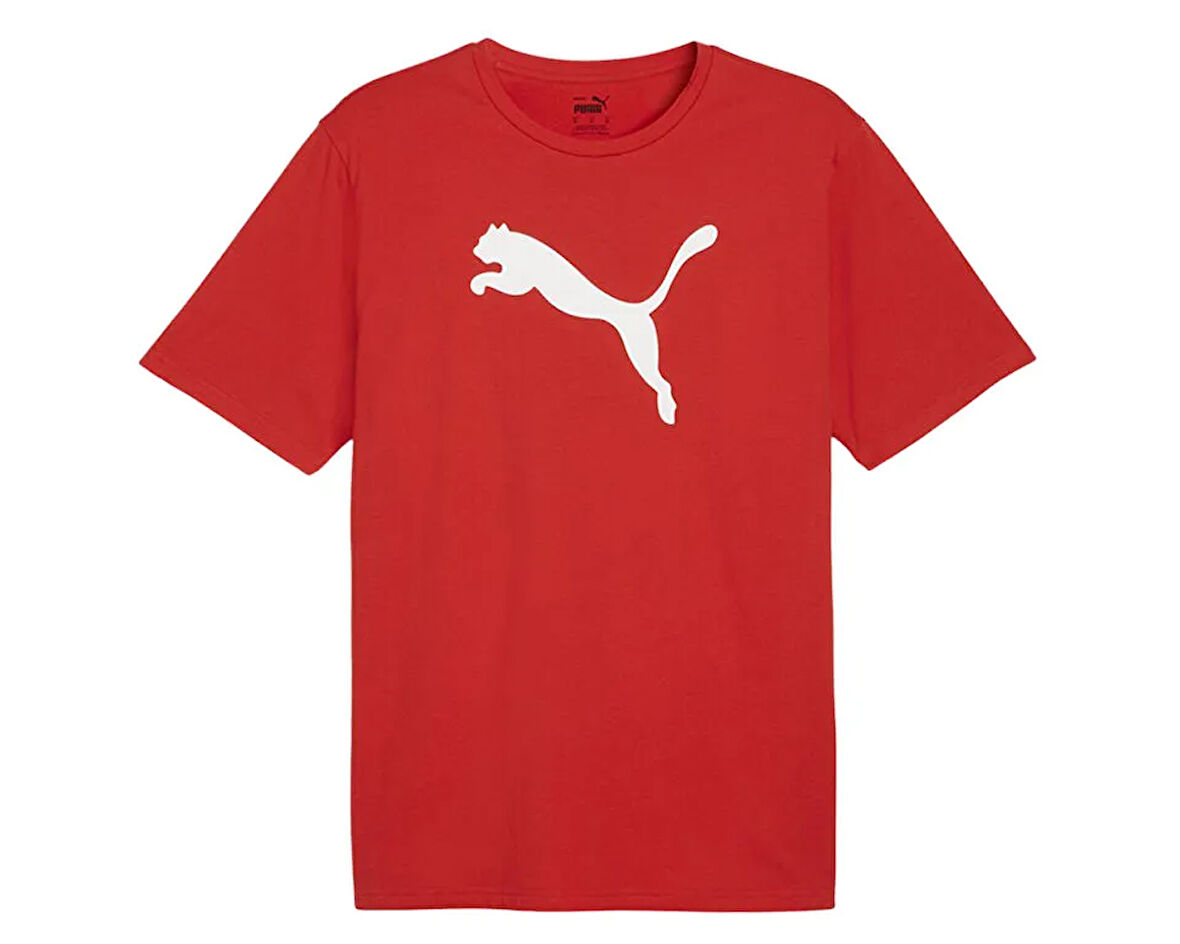 Puma Teamrise Logo Jersey Cotton Erkek Günlük Tişört 65870501 Kırmızı