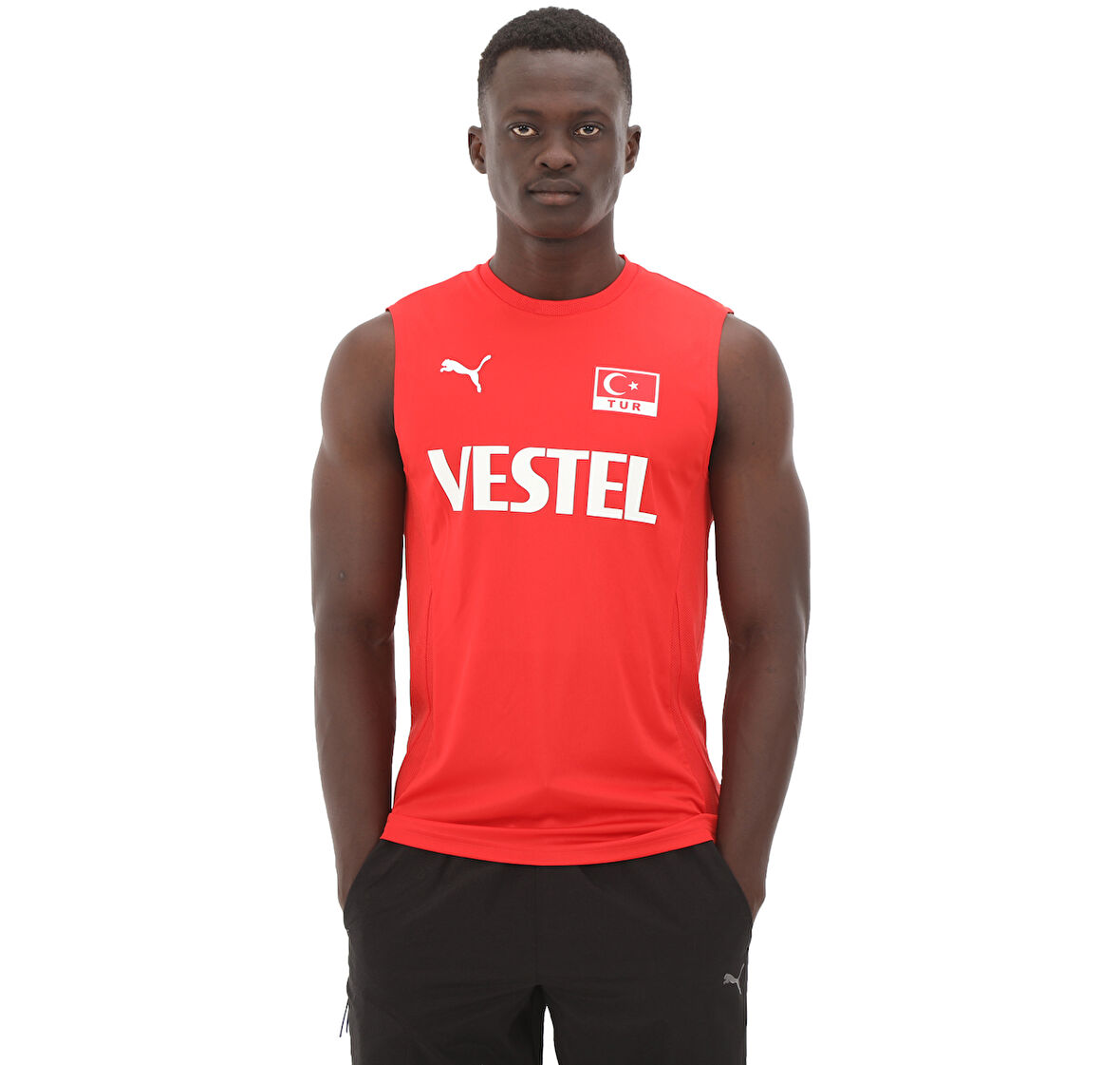 706431-02 Puma Men Volleyball Jersey Erkek Forma Kırmızı