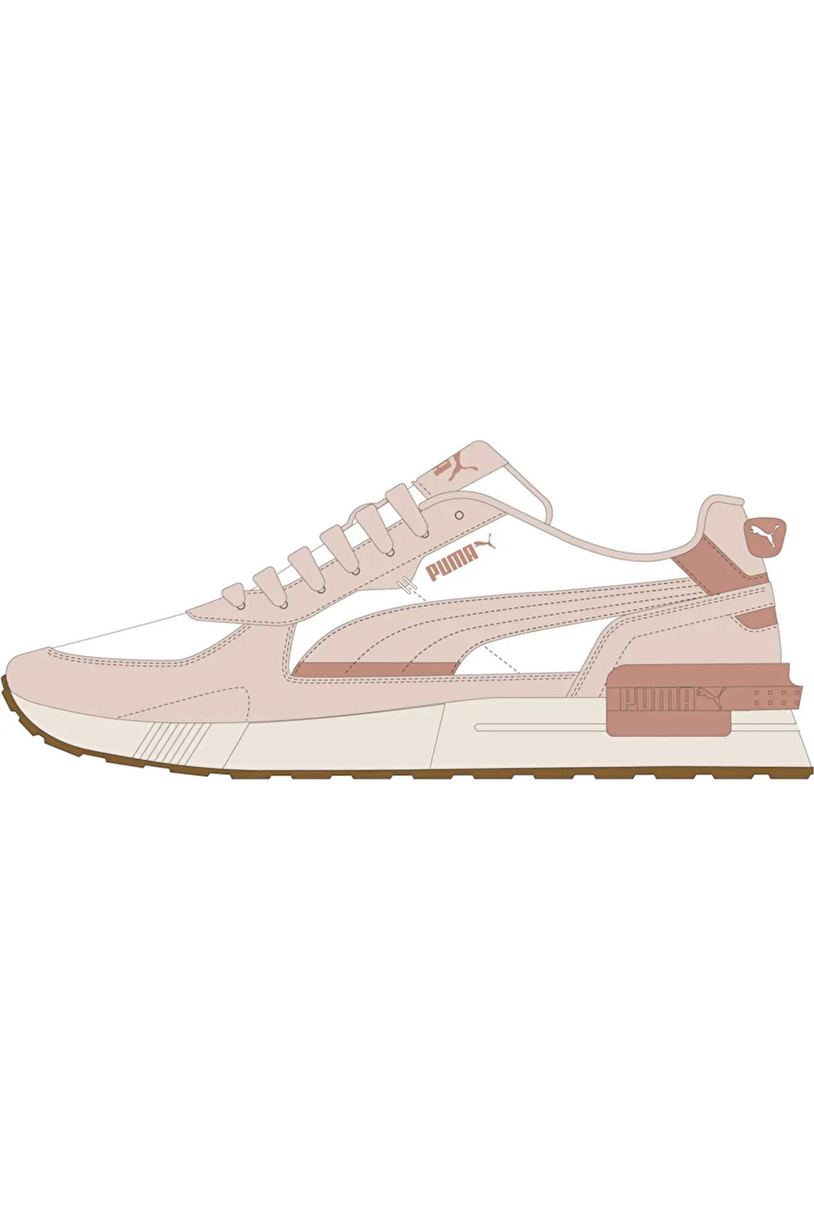 Graviton-PUMA White-Island Pink-Deeva Peach