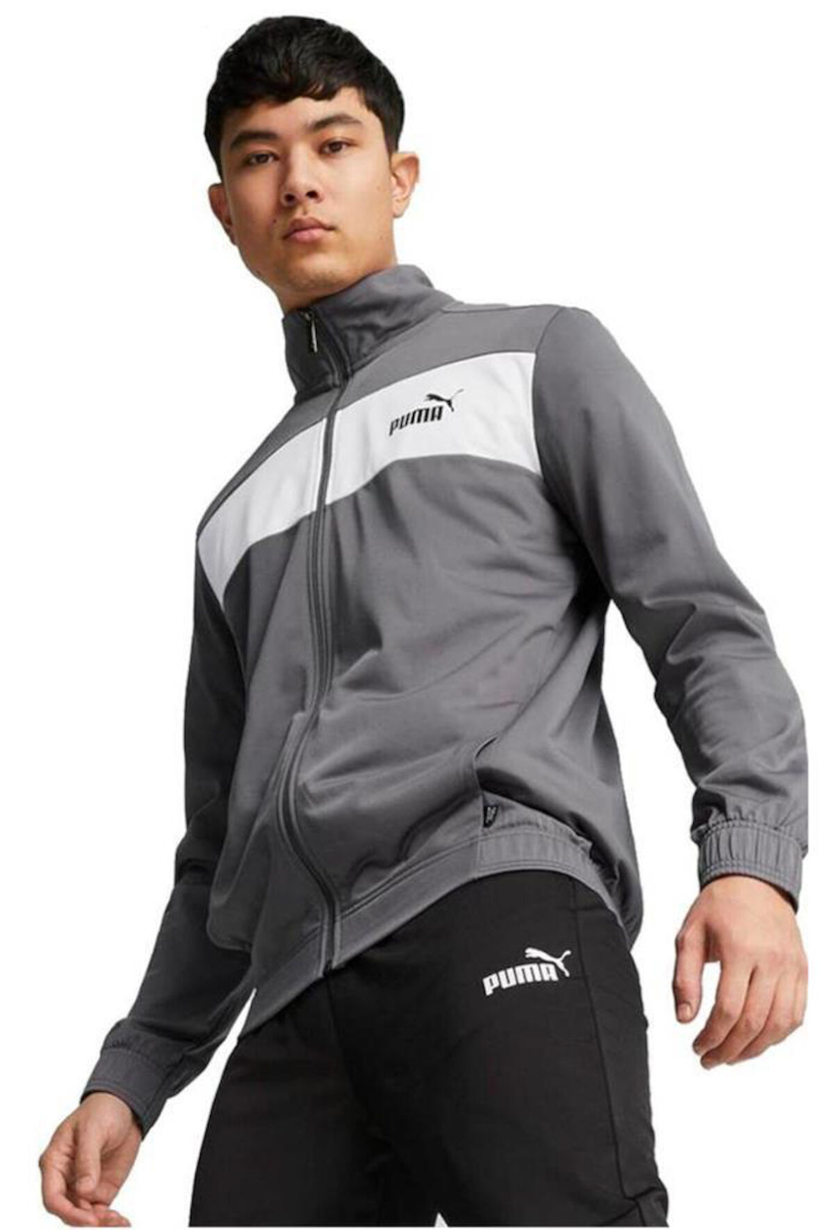 Puma Poly Suit 677427 69 Erkek Eşofman Takımı Gri S-XXL 