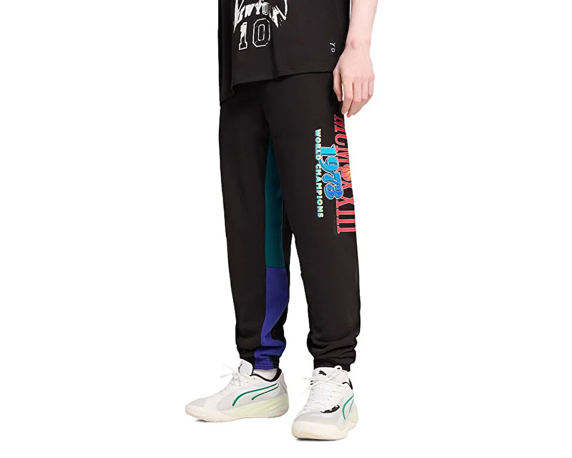 Puma Bandwagon Sweat Erkek Basketbol Eşofman Altı 62721701 Siyah