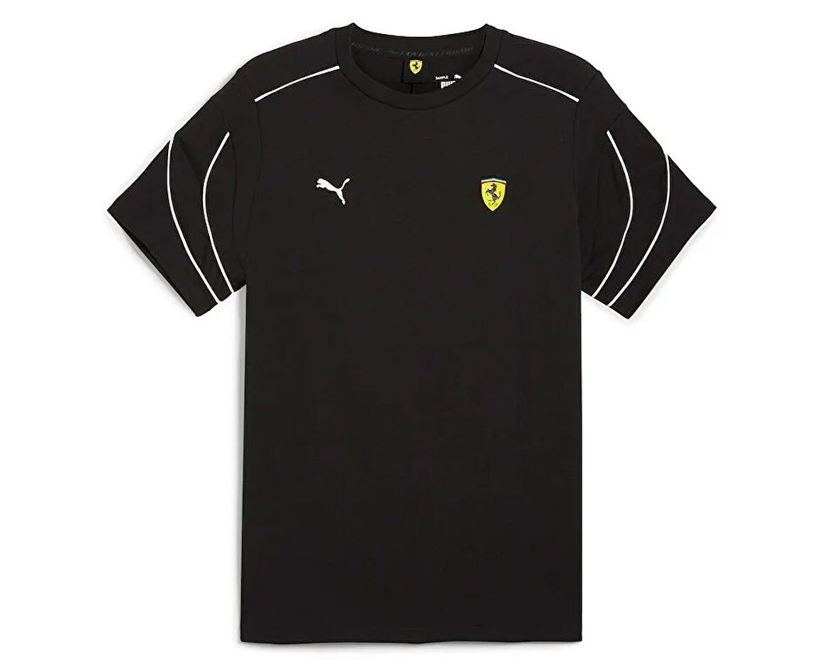 Puma Ferrari Race Mt7+ Tee Erkek Günlük Tişört 62704501 Siyah