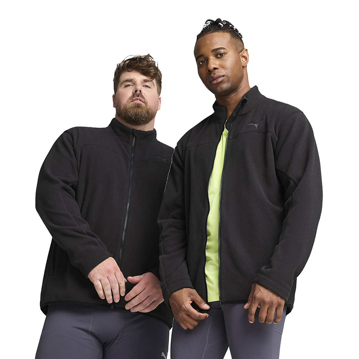 Winter Tech Fleece Erkek Siyah Koşu Mont 52580401