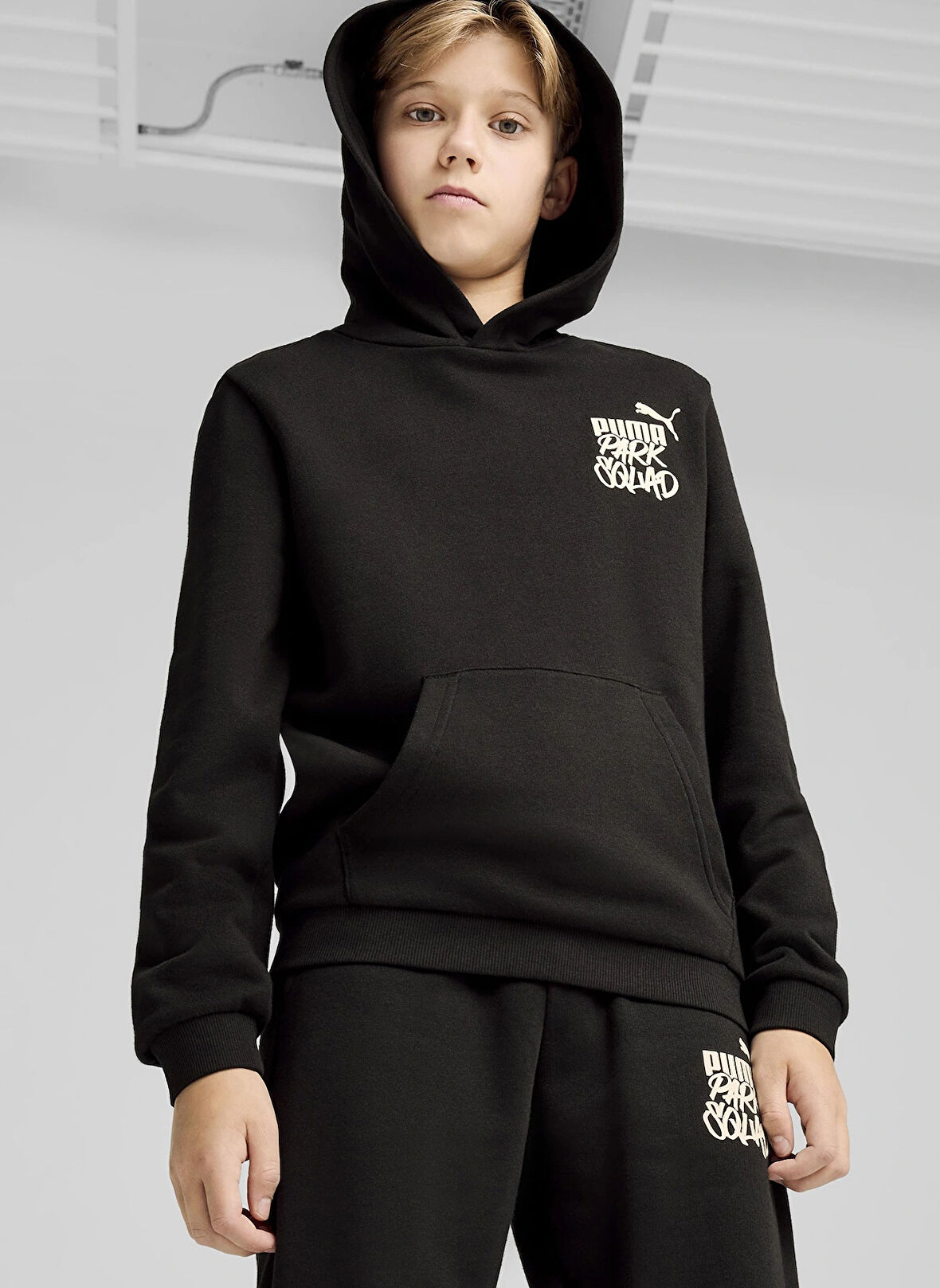 Puma Baskılı Erkek Siyah Sweatshırt 68276901-ESS+ MID 90S Hoodie TR