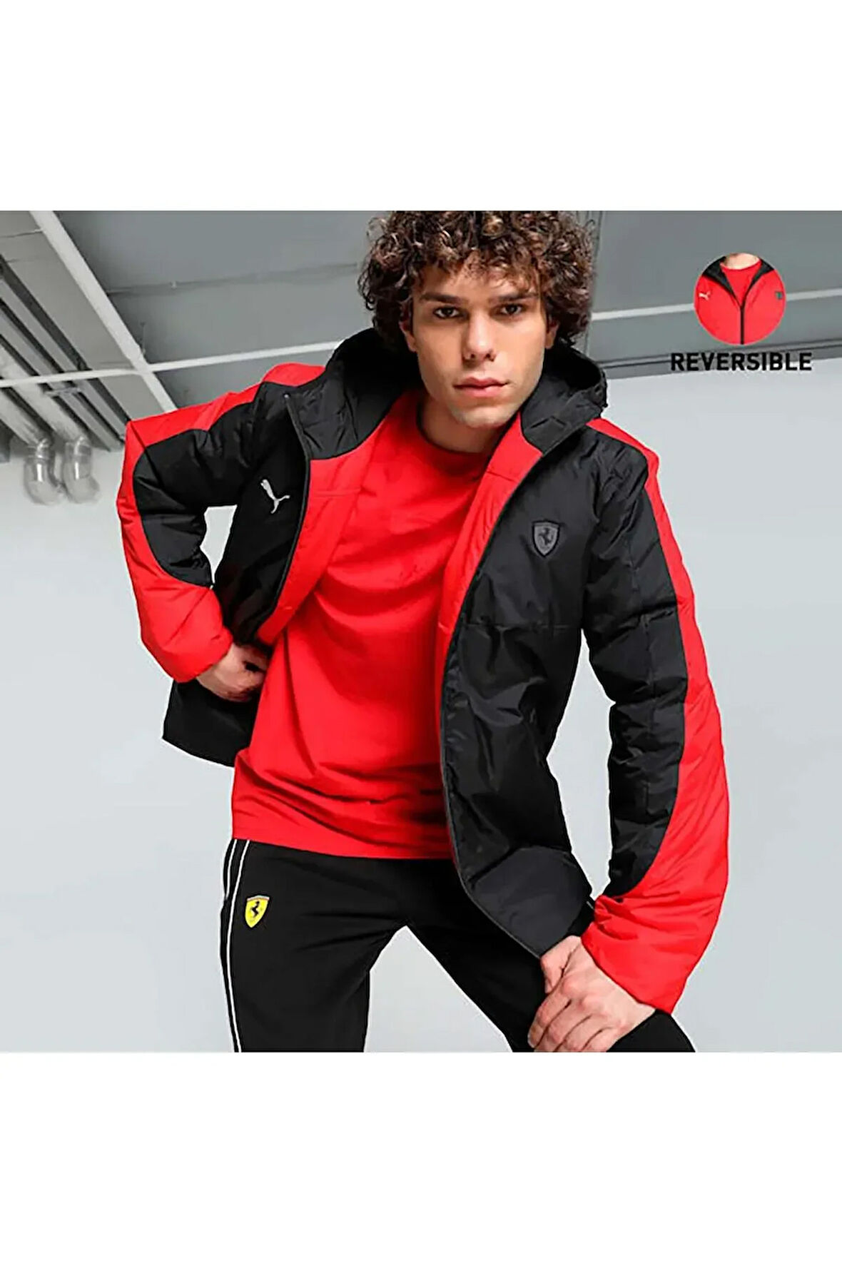 Scuderia Ferrari Erkek Çift Taraflı Mont (627093-01)