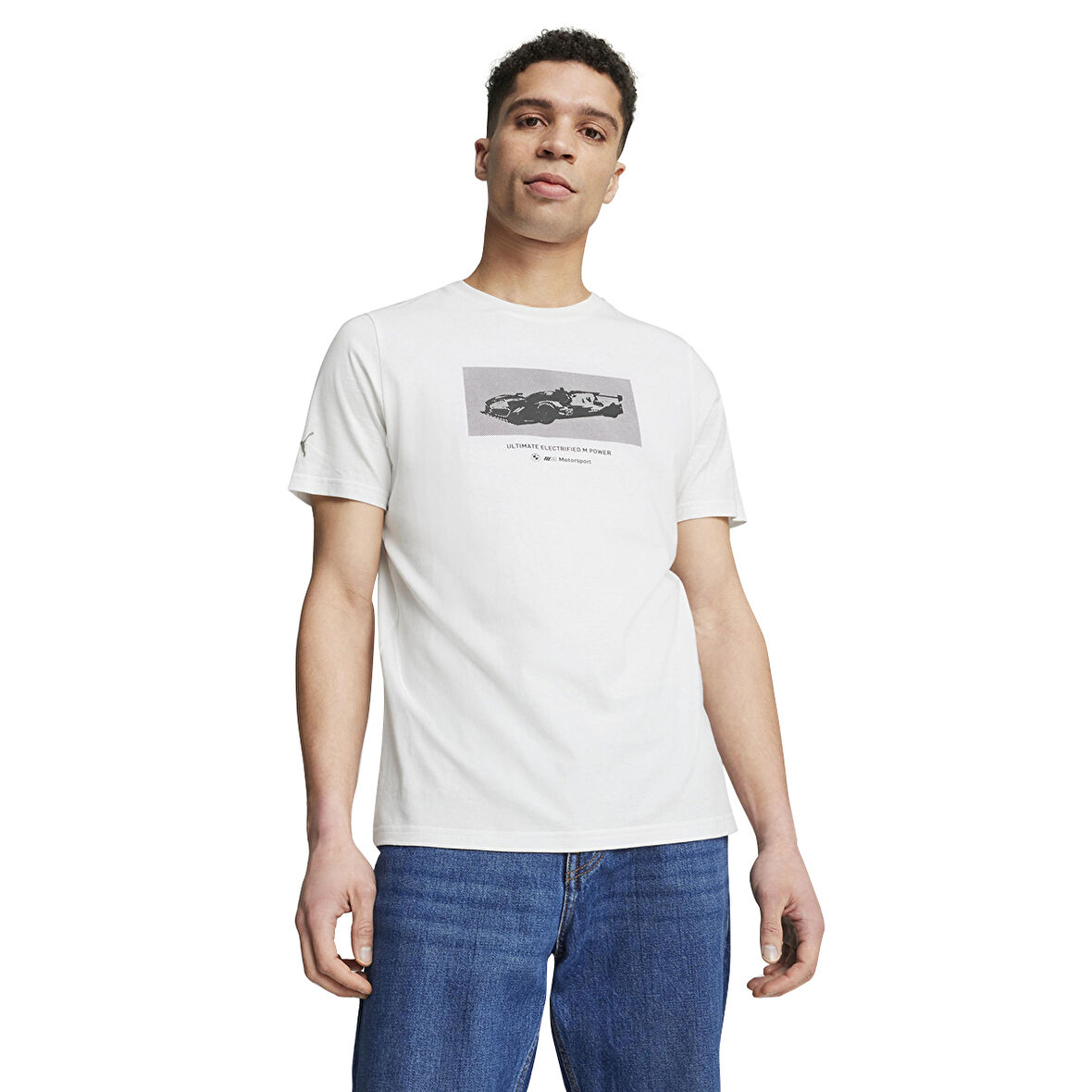 Bmw Mms Erkek Beyaz Günlük Stil T-Shirt 62750302