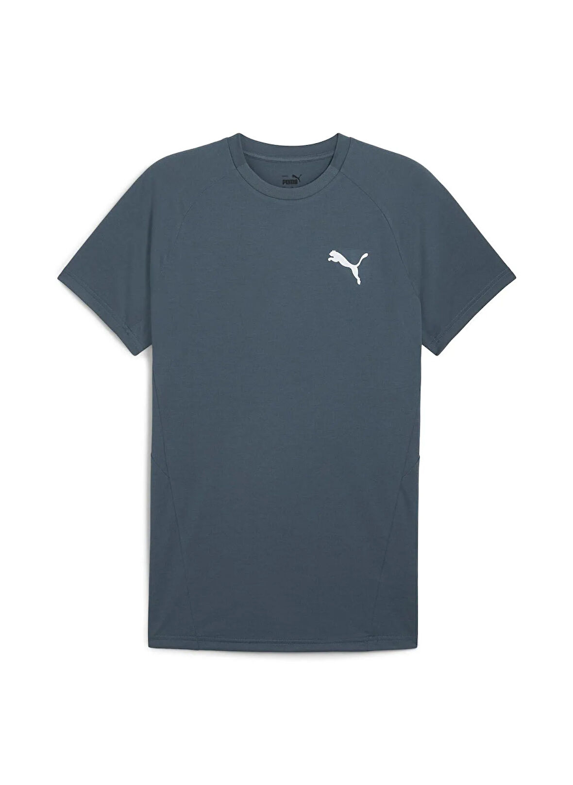 Puma 68169725 EVOSTRIPE Tee Gray Skies Gri Yuvarlak Yaka Regular Fit Düz Erkek T-Shirt